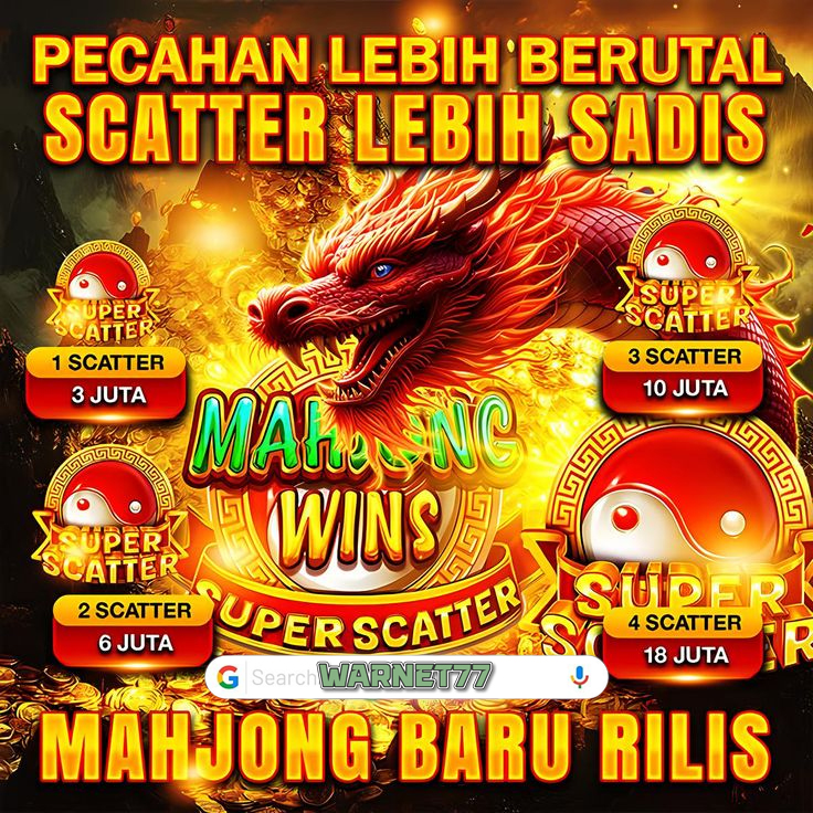 Warnet77 | Pecahan Lebih Brutal Scatter Lebih Sadis Mahjong Baru Rilis by Hey siriusly